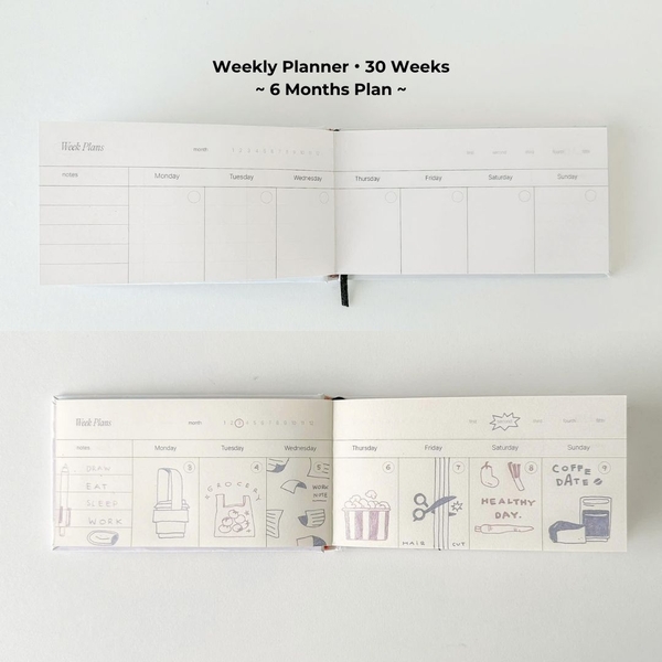 Sổ lịch Planner 2025 - Pocket Weekly Plan - 6 Months