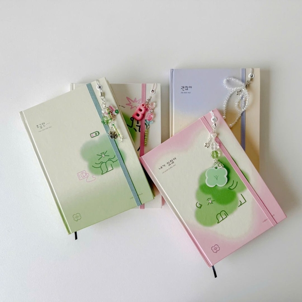 Sổ tay A5 grid 130gsm 128 trang - Hên đi mưa