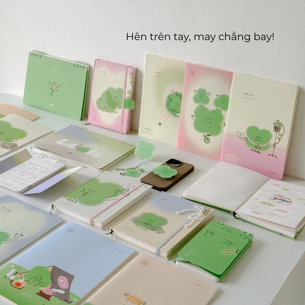 Sổ tay A5 dot 130gsm 128 trang - Hên Tay Vàng