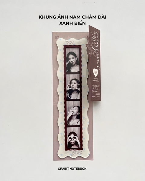 Khung ảnh nam châm dài 4 tấm Chấm bi