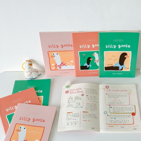 3 Vở kẻ ngang 80 trang Silly Goose