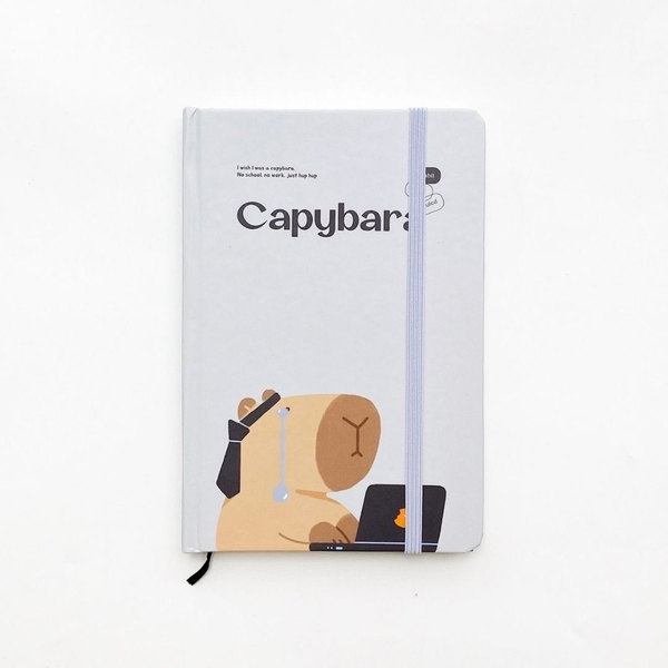 Sổ kẻ ngang bỏ túi Crabit Capybara Life Collection - Capybara Working