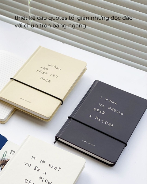 Sổ tay A5 kẻ ngang 130gsm 110 trang A Few Notes - Woman Who Think Too Much