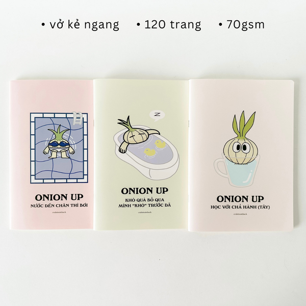 Vở kẻ ngang 120 trang - Onion Hành tây