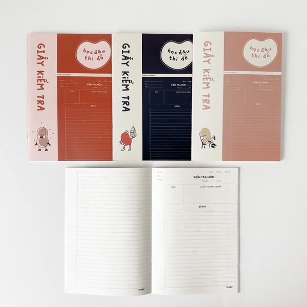 Giấy kiểm tra Học đậu Thi Đỗ - Đậu phộng đỏ