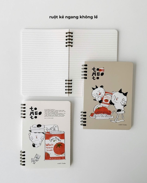 Sổ còng a5 slim binder 100gsm kẻ ngang - Tomeoto Can