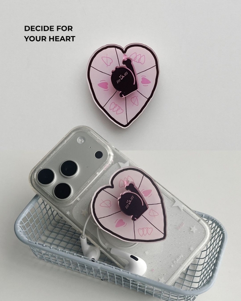 Popsocket Acrylic Spinning đế dán keo Chăm chỉ