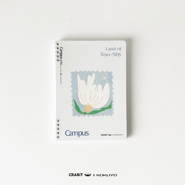 Sổ lò xo A5 kẻ ngang 160 trang Bird - Crabit x Kokuyo - Land of Too-Shy