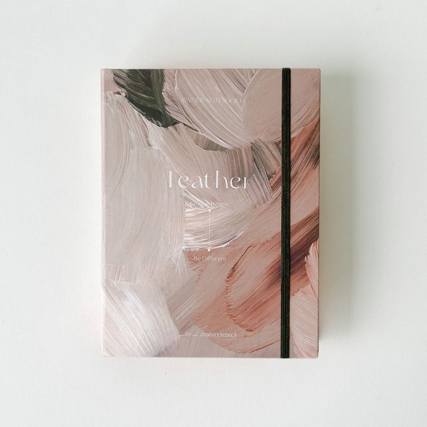 Sổ còng sắt bìa cứng A5 6 lỗ Feather Vệt màu Nâu