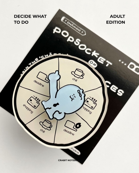 Popsocket Acrylic Spinning đế dán keo Chăm chỉ