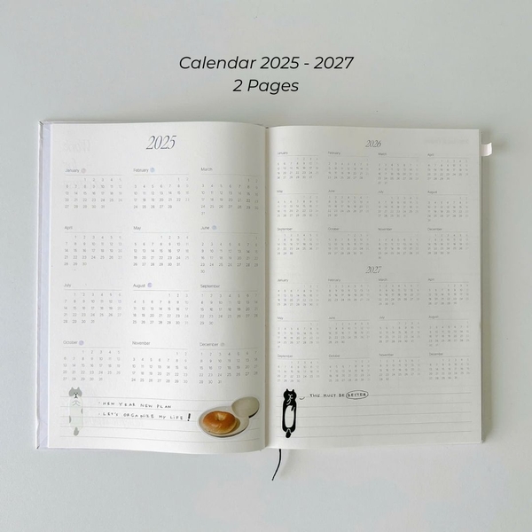 Sổ lịch Planner 2025 A4 Monthly Plan - 14 Months