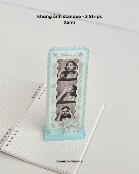 Khung ảnh standee để bàn Ren Framework - Photo strip 3 ảnh