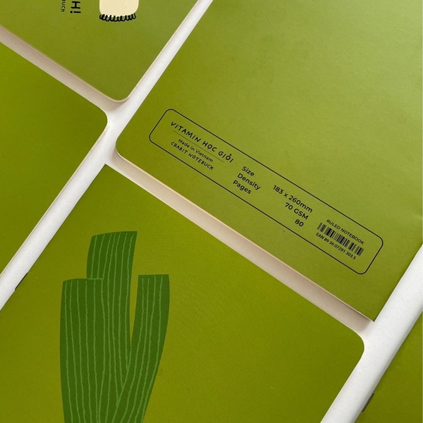 Vở kẻ ngang 80 trang Vitamin Hành lá