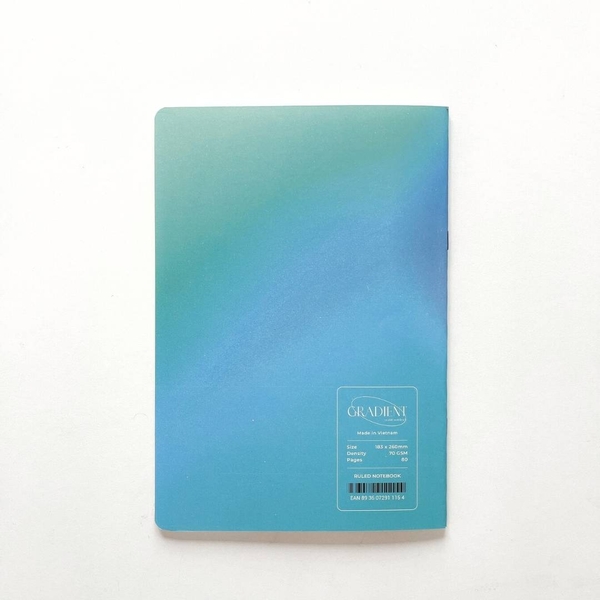 Vở kẻ ngang 80 trang Gradient Xanh dương