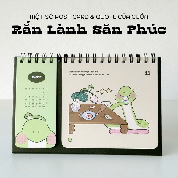 Lịch 2025 để bàn - Crabit Calendar Rắn Săn Mồi có lịch âm