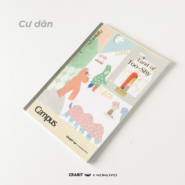 Vở B5 kẻ ngang 80 trang Cư dân - Crabit x Kokuyo - Land of Too-Shy