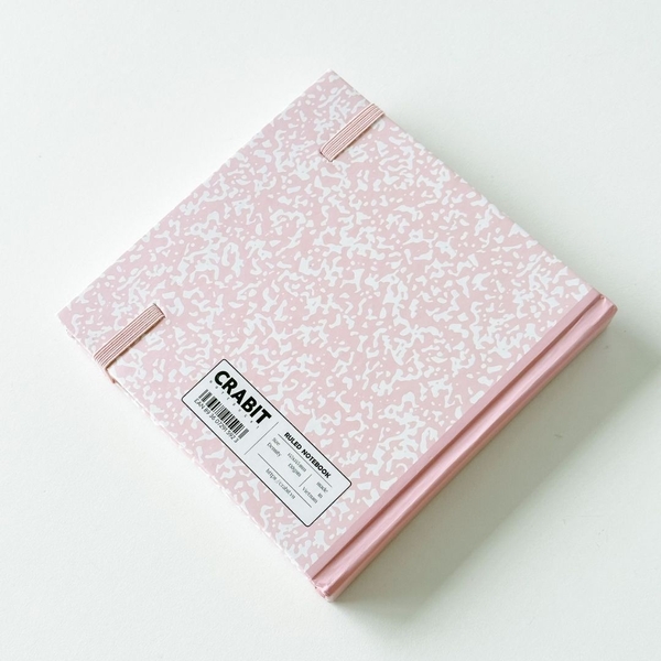 Sổ kẻ ngang khổ vuông 140 trang 130gsm tặng kèm sticker Composition Collection - Hồng Berries