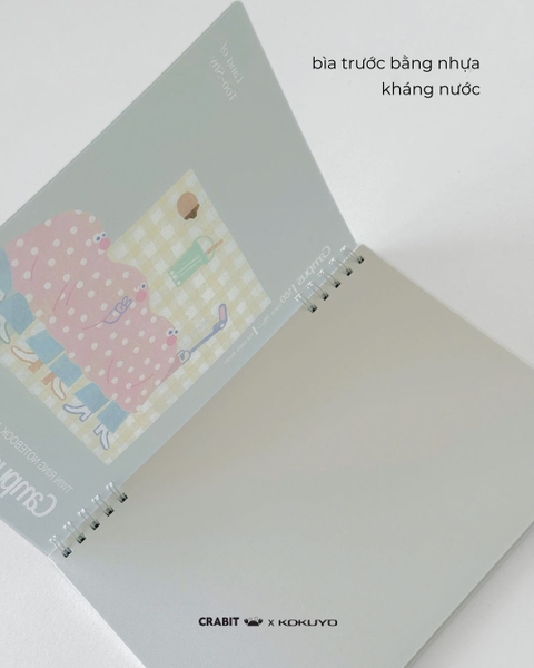 Sổ lò xo A5 grid 160 trang Crabit x Kokuyo - Land of Too-Shy - Netizen Picnic