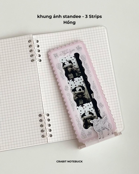 Khung ảnh standee để bàn Ren Framework - Photo strip 3 ảnh