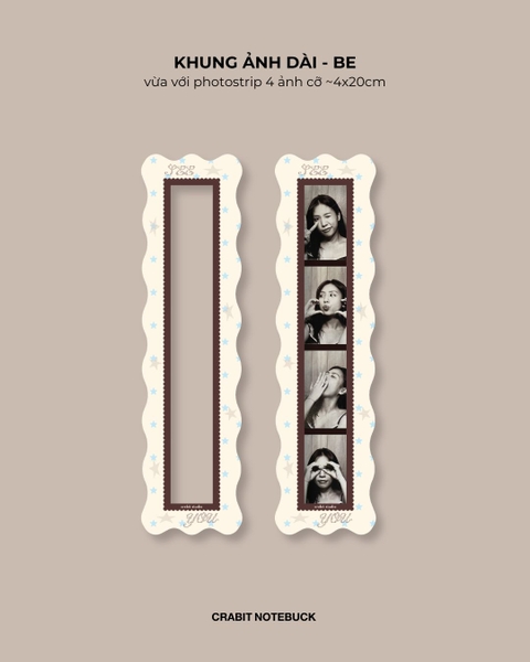 Khung ảnh nam châm dài 4 tấm Chấm bi