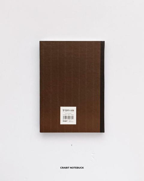 Vở bìa cứng 300 trang kẻ ngang 70gsm Trộm Vía - Nâu