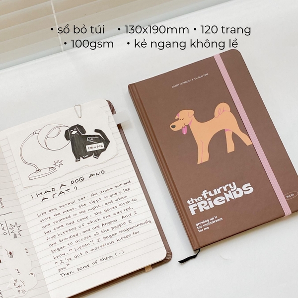 Sổ tay bỏ túi kẻ ngang The Furry Friends Crabit x SGT - Kiến