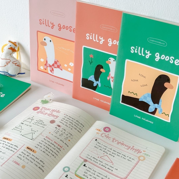 3 Vở kẻ ngang 80 trang Silly Goose