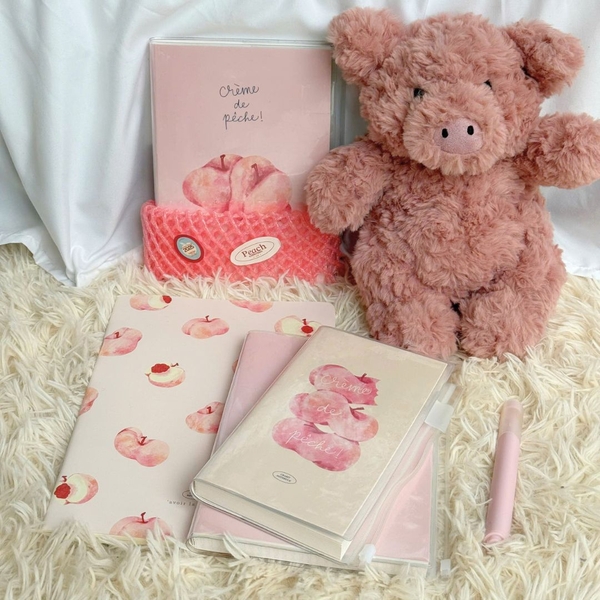 Sổ A5 grid 130gsm 128 trang Peach Pocket