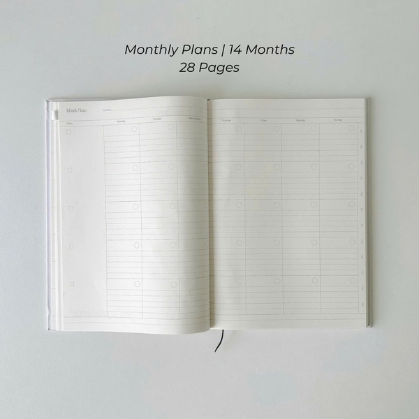 Sổ lịch Planner 2025 A4 Monthly Plan - 14 Months