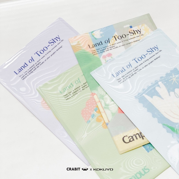 Set 4 Bìa lá size A4 Crabit x Kokuyo Campus | Land of Too Shy