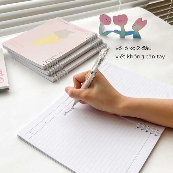 Sổ lò xo A5 kẻ ngang 160 trang Bird - Crabit x Kokuyo - Land of Too-Shy