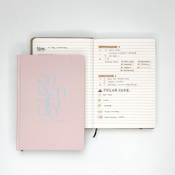 Sổ kẻ ngang A5 130gsm 110 trang Obscure Feeling - Hồng