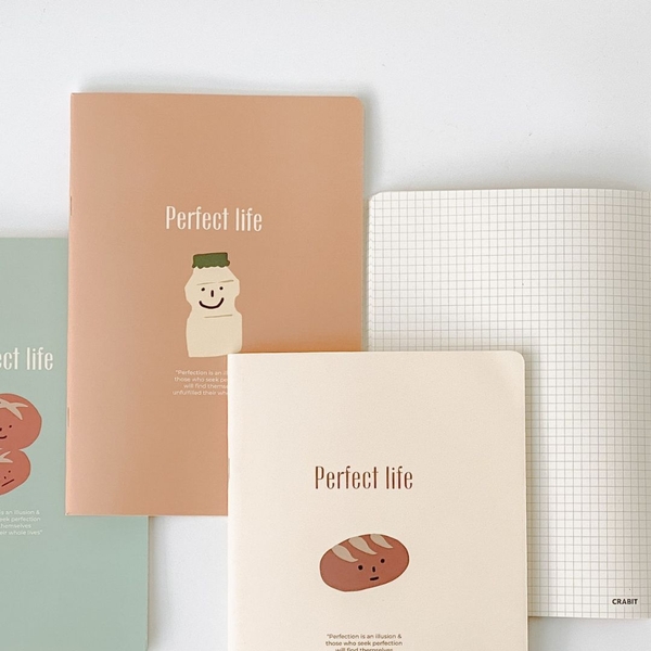 Vở grid 120 trang Perfect Life -  Combo 3