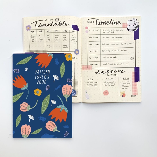 Combo 3 vở may gáy 100gsm 80 trang Daily Life