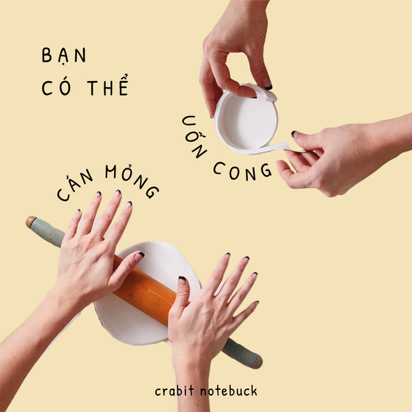 500g Đất sét tự khô - Crabit Air Dry Clay