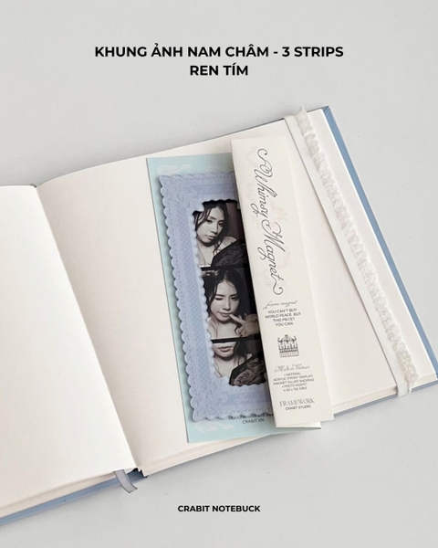 Khung ảnh nam châm Ren Framework - Photo strip 3 ảnh