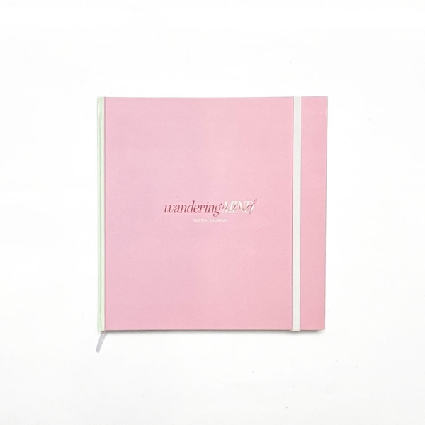 Sketchbook Vuông 190gsm - Wandering Mind Hồng