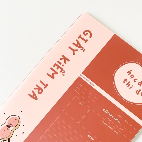 Giấy kiểm tra Học đậu Thi Đỗ - Đậu phộng đỏ