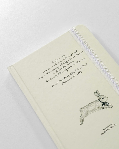 Sổ tay scrapbook A5 dot 130gsm The Reverie Diary - Thỏ Nơ