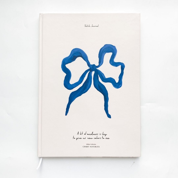 Sổ vẽ A4 sketchbook 190gsm Ribbon - Nơ xanh