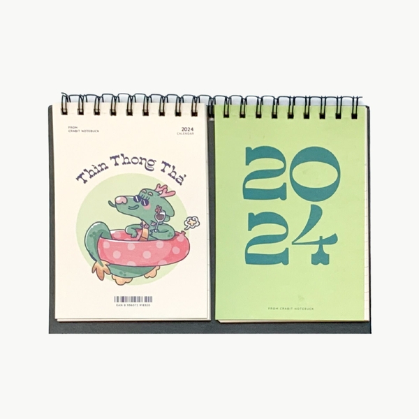Lịch 2024 để bàn Crabit Calendar Thìn Thần Thái