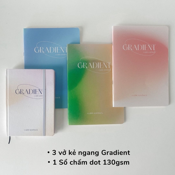 Combo sổ vở Gradient