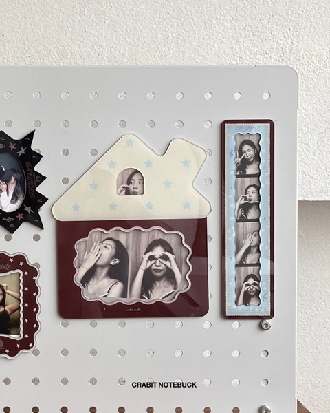 Khung ảnh nam châm dài 4 tấm Chấm bi