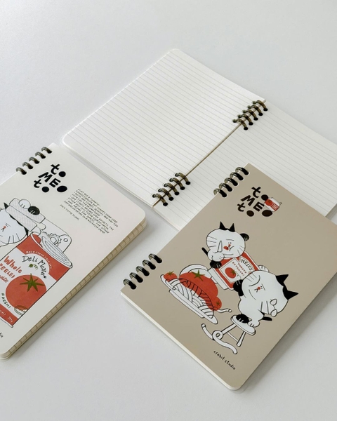 Sổ còng a5 slim binder 100gsm kẻ ngang - Tomeoto Can