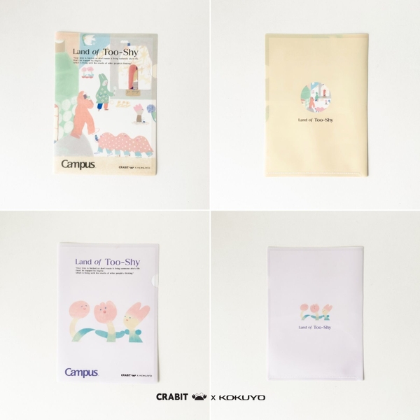 Set 4 Bìa lá size A4 Crabit x Kokuyo Campus | Land of Too Shy