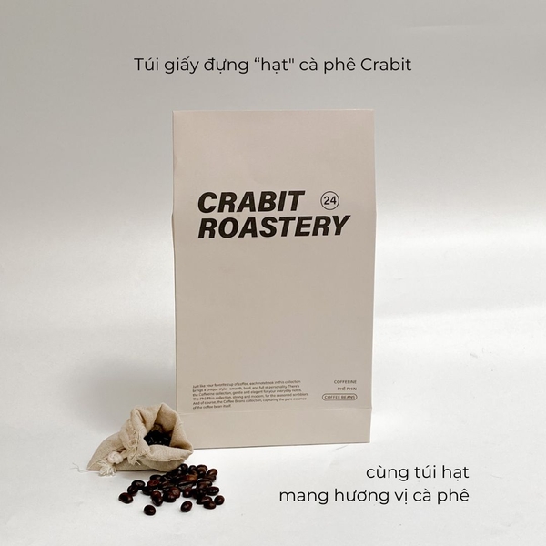 Túi quà tặng đặc biệt Crabit Coffee Beans Packaging tặng kèm hạt cà phê thơm