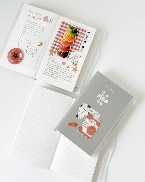 Sổ tay handy grid bìa mềm 130gsm Tomeoto Can