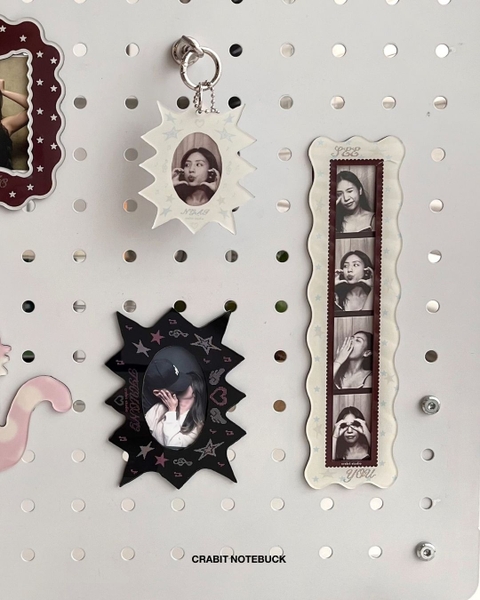 Khung ảnh nam châm dài 4 tấm Chấm bi