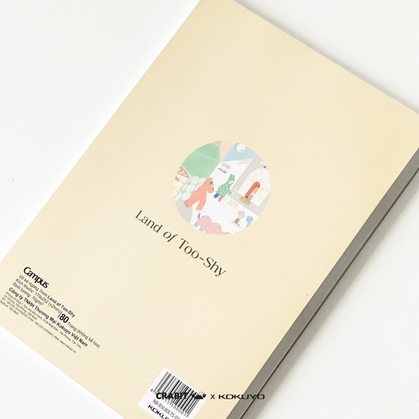 Vở B5 kẻ ngang 80 trang Cư dân - Crabit x Kokuyo - Land of Too-Shy