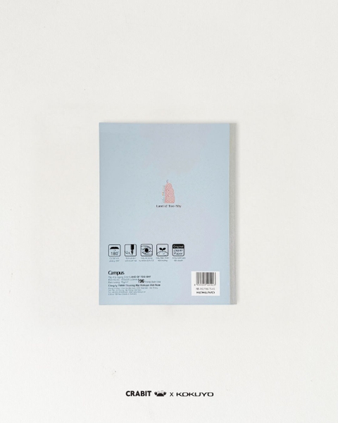 Vở 4 ly ngang 96 trang A5 giấy Nhật Crabit x Kokuyo Land of Too-Shy 2 - Netizen Picnic